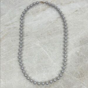 Elegant Silver Pearl Necklace